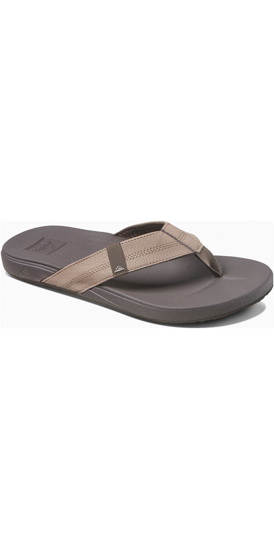 Reef Mens Cushion Bounce Phantom Flip Flops Brown RF0A3FDI